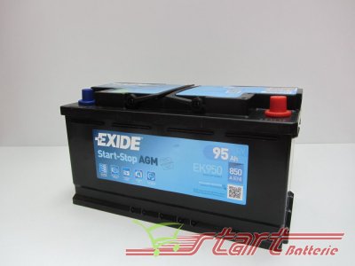 Exide EK 950 12V 95Ah 850A AGM Start&Stop